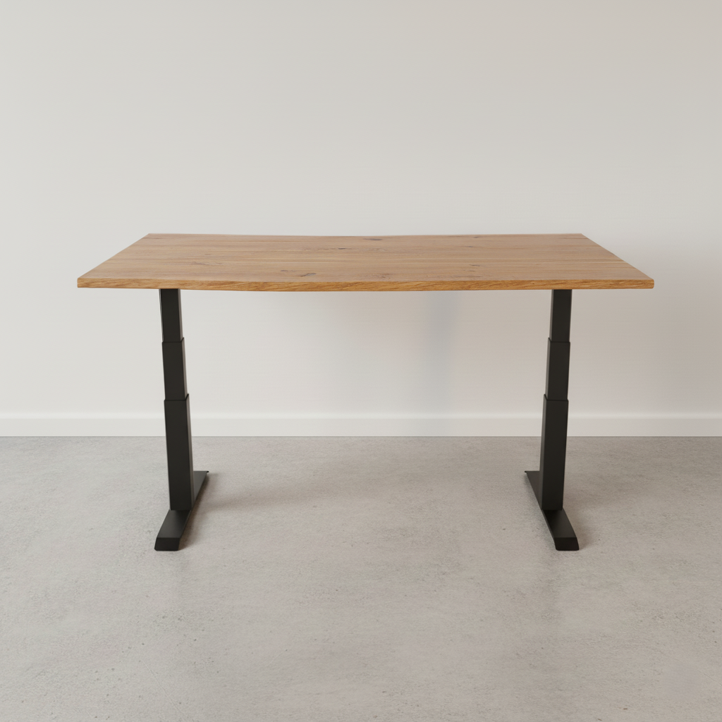 Schreibtisch Eiche Waldkante Massivholz